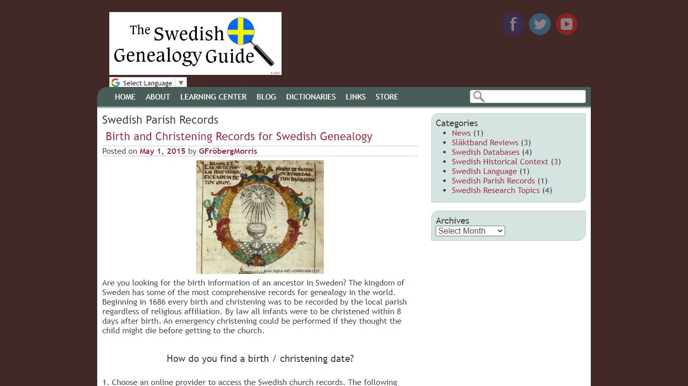 Swedish Parish Records | The Swedish Genealogy Guide, LLC